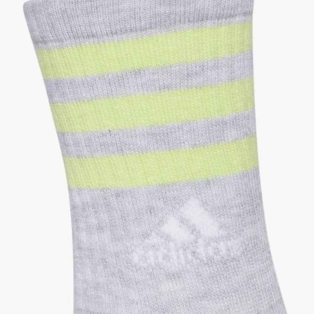 Sports Crew Socks Boys Youth Cushioned Athletic Moisture Wicking Girls L 3Y-9